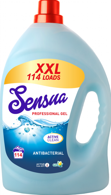 SENSUA Засіб для прання всіх типів тканин та кольорів Professional gel ANTIBACTERIAL 4л